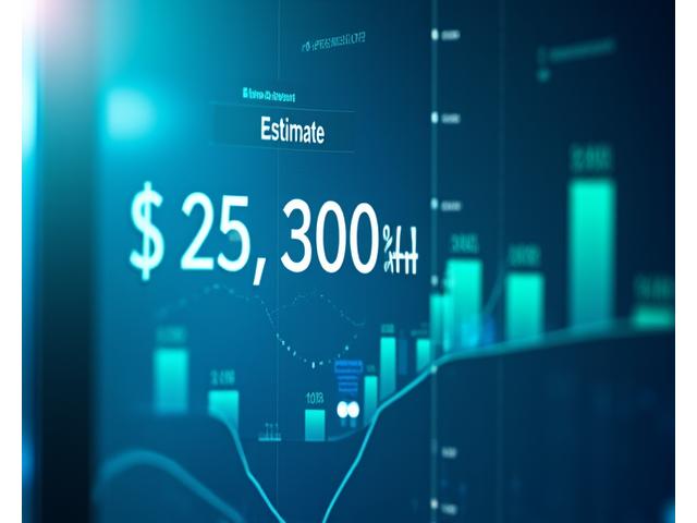 Website investment estimate result display