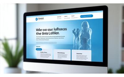 Healthcare website design preview