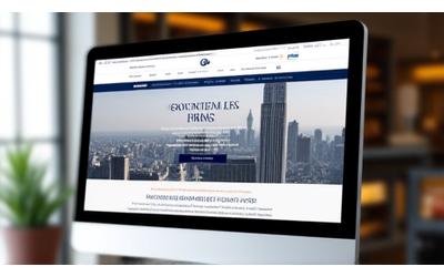 Legal firm website homepage example