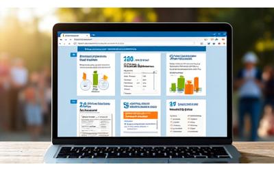 Nonprofit impact report with data visualization