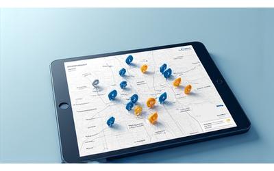 Map with property pins