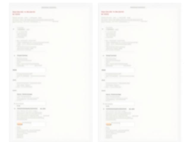 Before and after image of a simplified and user-friendly contact form, showing fewer fields and clear instructions.