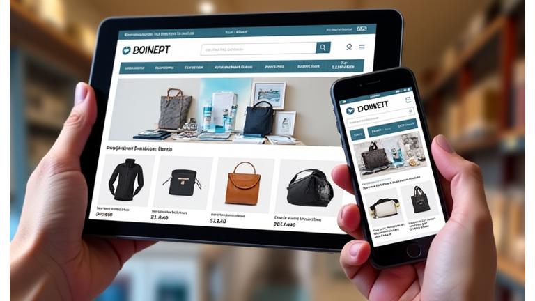 Dynamic e-commerce website with clear product categories and a streamlined checkout process. Focuses on conversion optimization and mobile shopping.