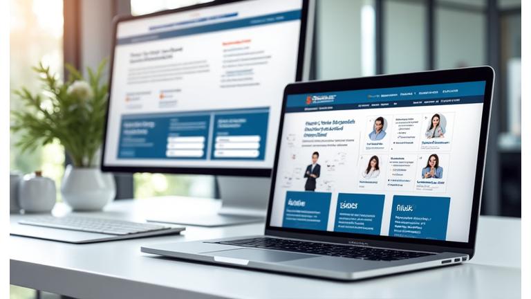 Professional services website featuring expert profiles and service descriptions, designed for lead generation and building trust with potential clients.